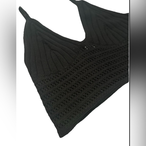 Wild Fable Women’s Size XL Cropped Tank Top Crochet Knit - Picture 4 of 8
